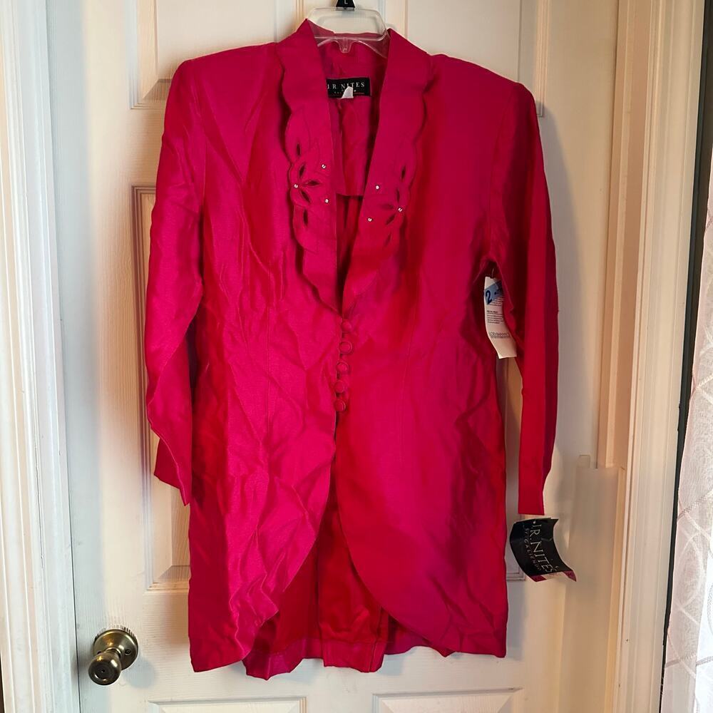 J.R. Nites by Caliendo Pink Jacket Blazer NWT Size 15-16 Vintage
